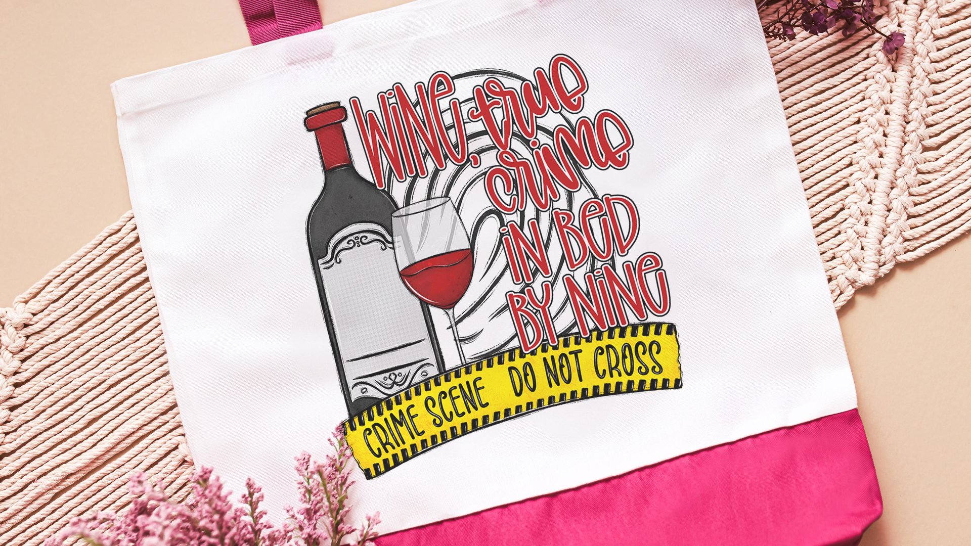 true crime and wine tote bags for women, true crime gifts for moms, funny tote for friends, best gifts for her, beach bag for girls trip