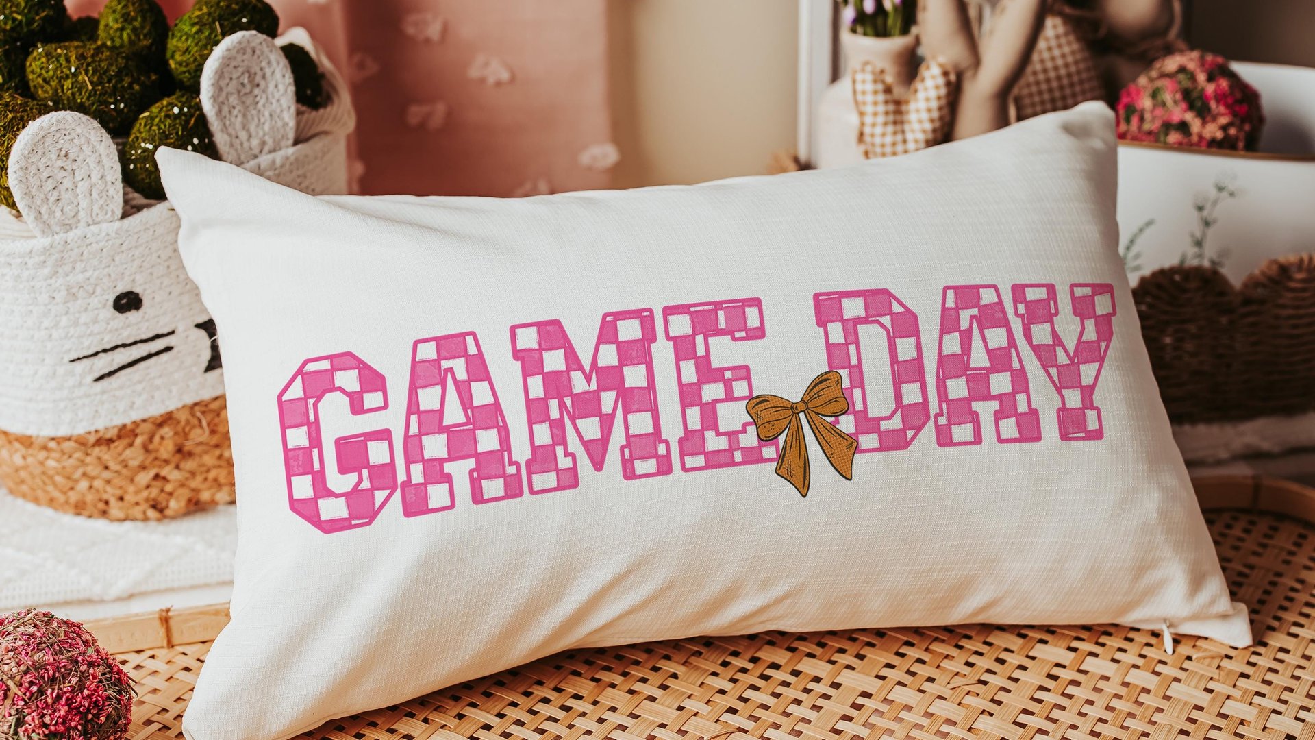 game day basketball throw pillows cute basketball gifts for girls basketball decor, carolina blue school spirit lumbar bed pillow for dorm