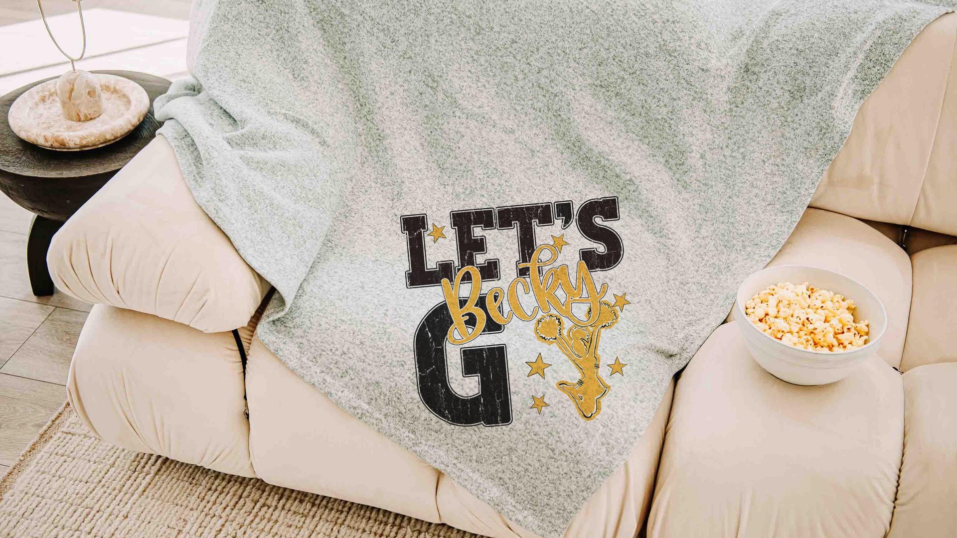 personalized lets go cheer blanket for girls with name, 2026 high school graduation gifts for teammates, 2026 senior night cheer gifts for