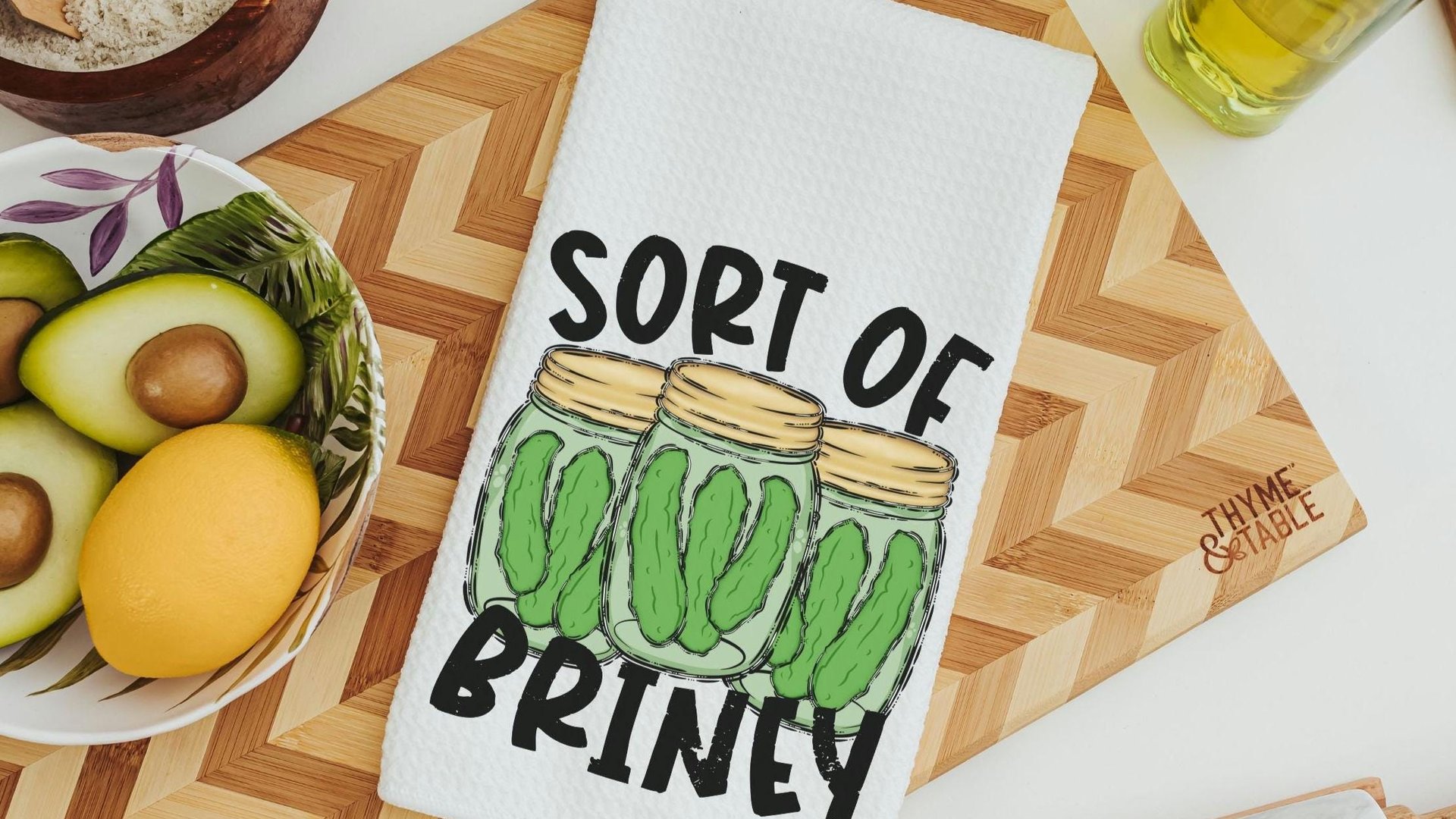 pickle towel, pickle lover gift, bathroom hand towels funny kitchen towel cute kitchen decor, pickle gifts for women, best gifts for new