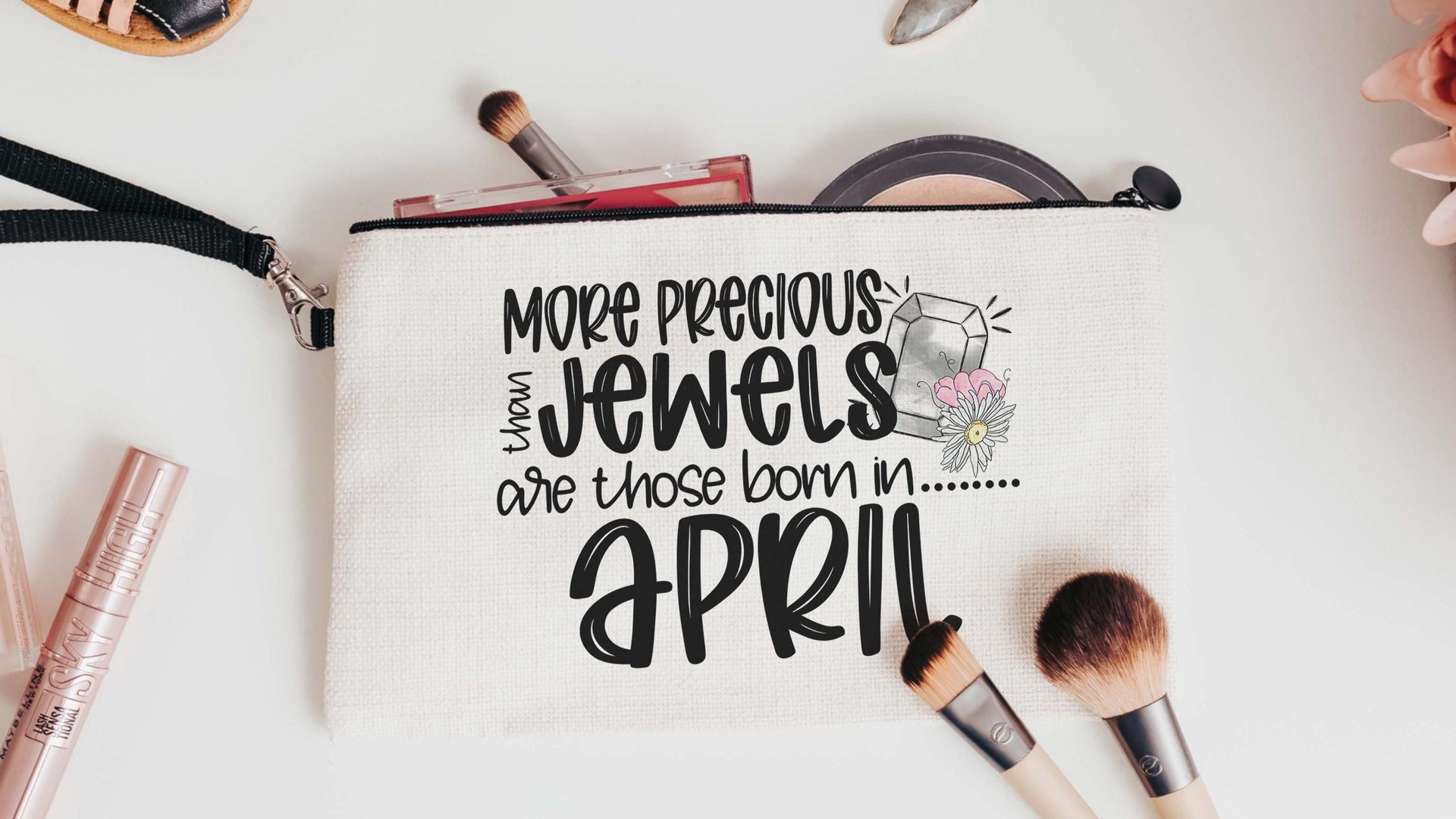 more precious than jewels Christian tote bag for women, Proverbs 3:15 wristlet bag, April gifts for daughter, April birthday gift for her