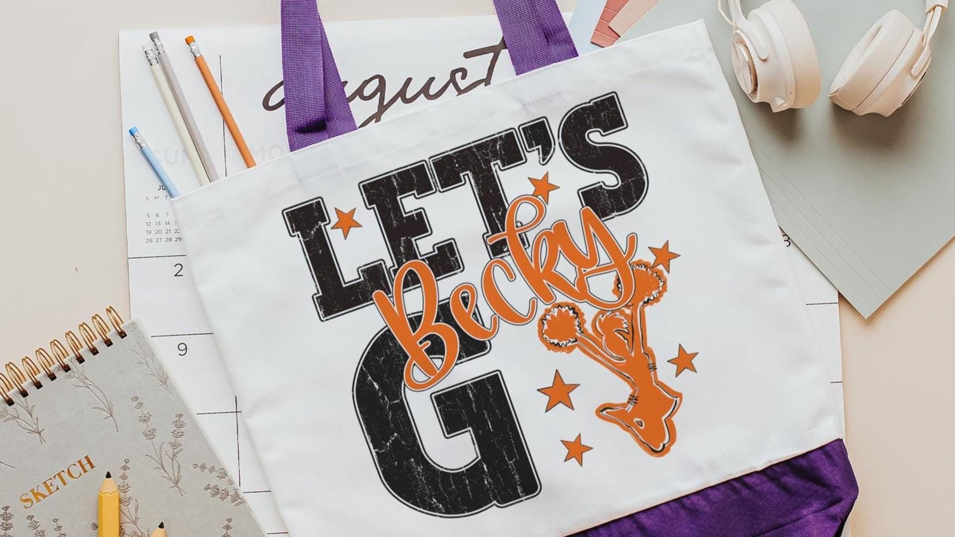 personalized cheerleading tote bag for girls, cheer wristlet with name, high school graduation gifts for daughter, 2026 cheer senior gifts