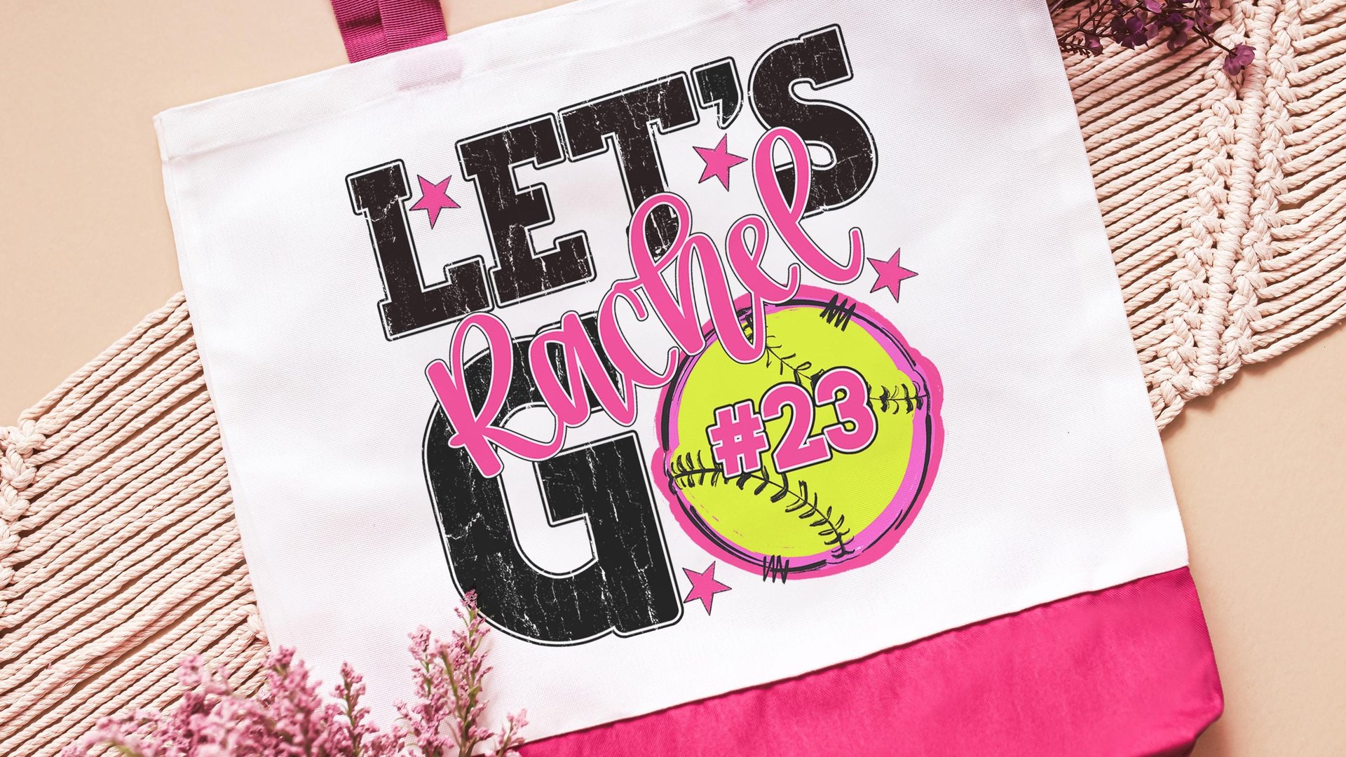 personalized softball tote bags for high school, school spirit tote bag with name, softball wristlet for girls, softball gifts for player
