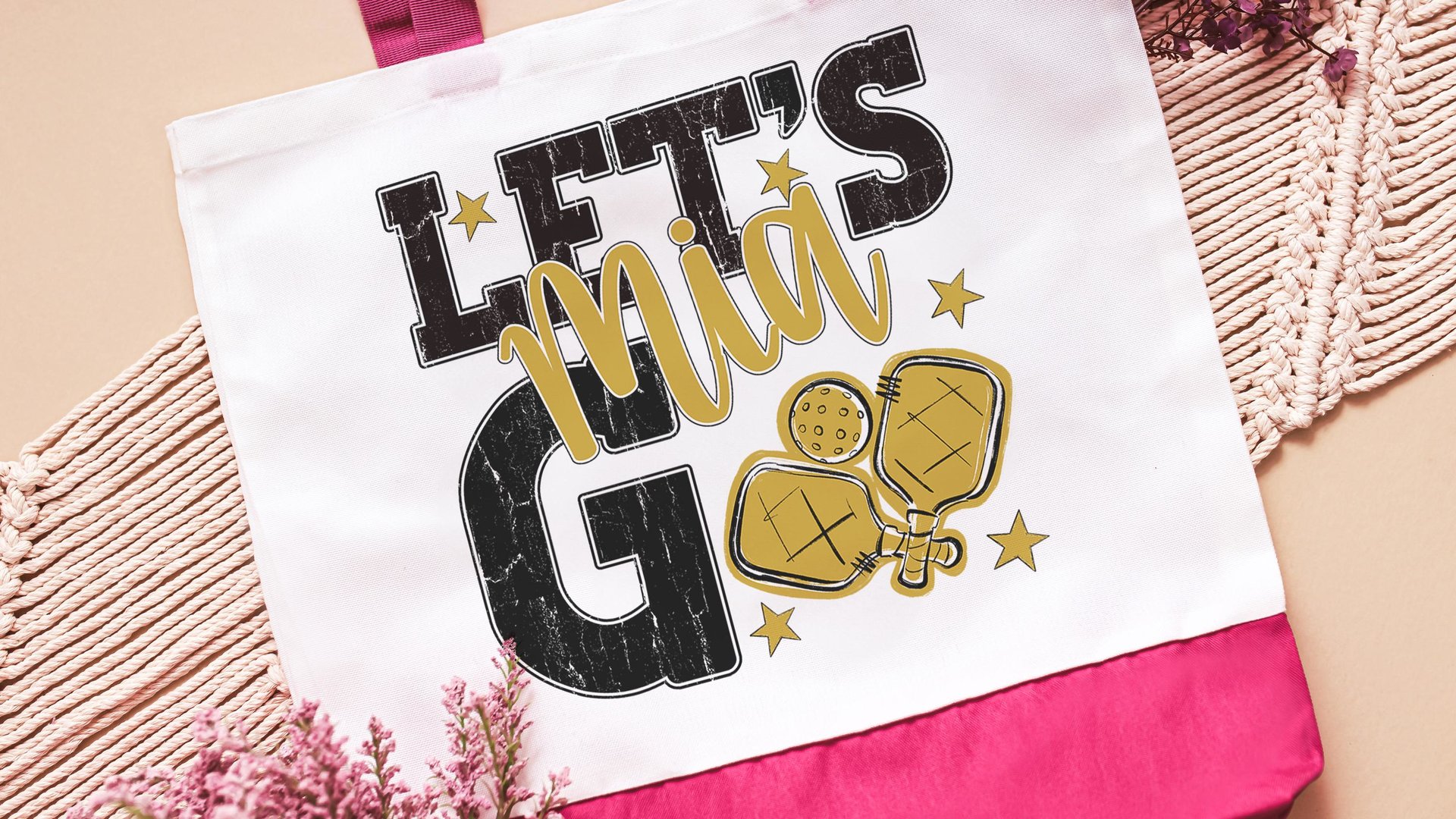 Personalized pickleball tote bag for women, lady pickleball gift wristlet with zipper, pickleball gifts for her, lady pickleball tournament