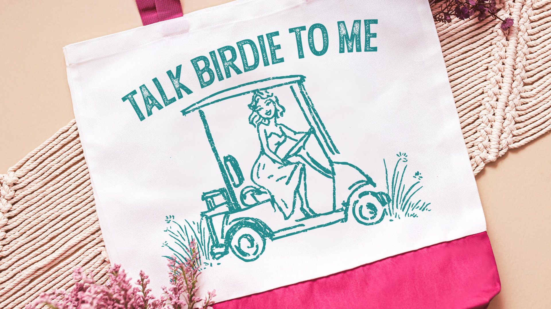 talk birdie to me golf tote bag for cart, golf Mothers Day gift for golfers, golf mom era golf wristlet for women, funny golf gifts for her
