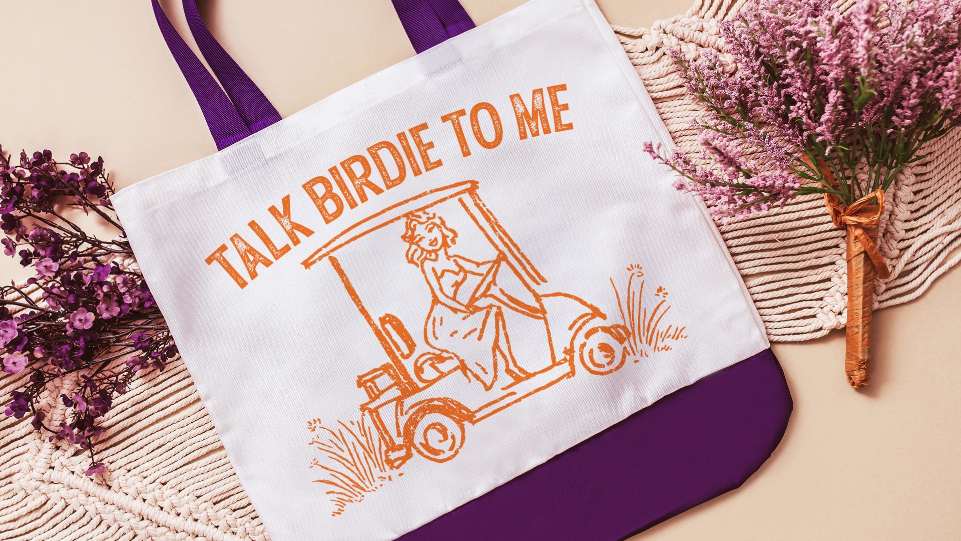 talk birdie to me golf tote bag for cart, golf Mothers Day gift for golfers, golf mom era golf wristlet for women, funny golf gifts for her