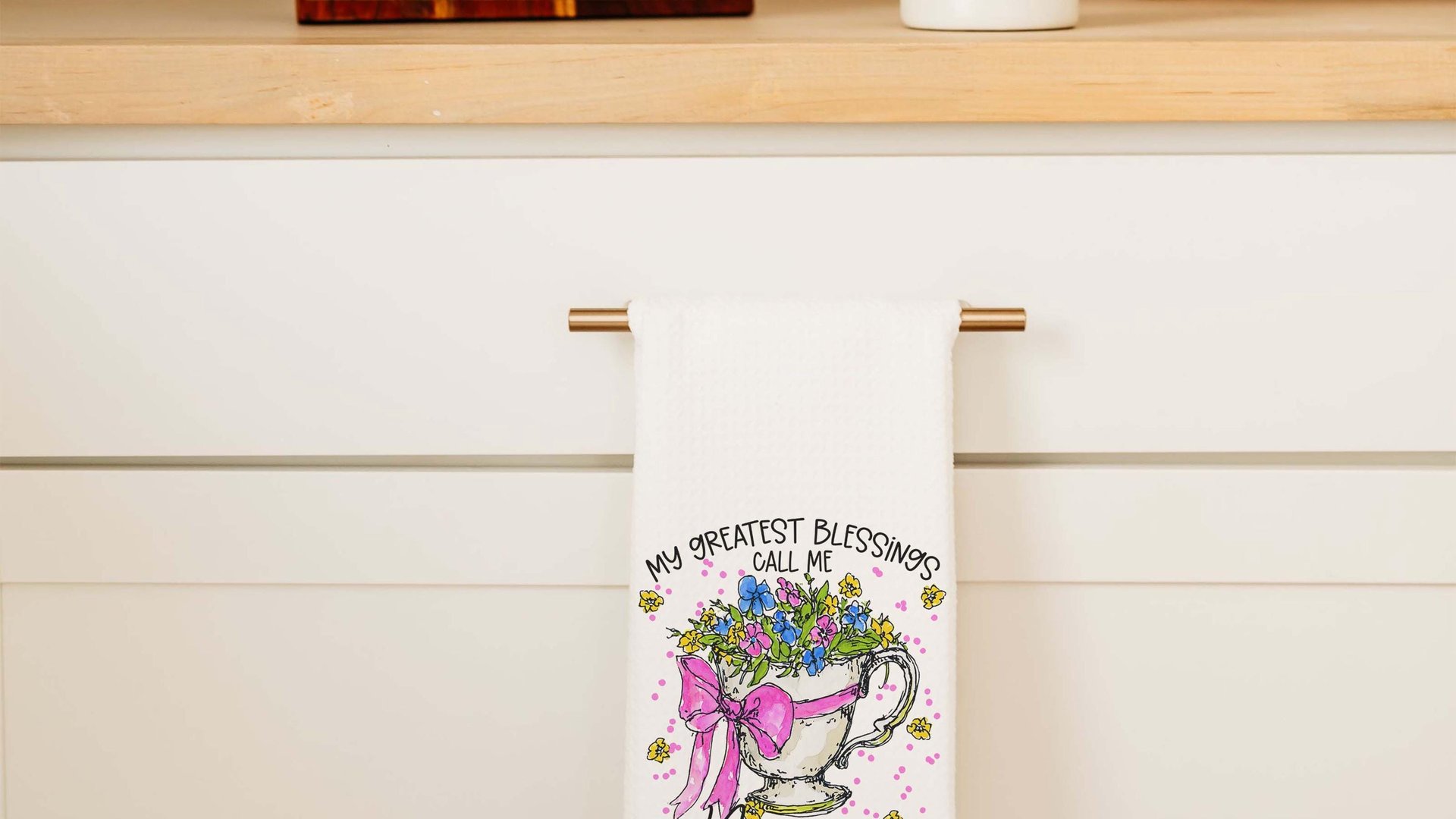 personalized my greatest blessings call me Mamaw pillows for bed, Mamaw gifts from grandchildren, floral kitchen towels, Mamaw to be gifts