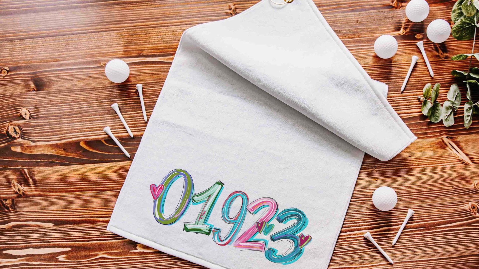 personalized golf towel with grommet, custom zip code towels golf accessories, golfing gifts for women, cute golf retirement gifts for her