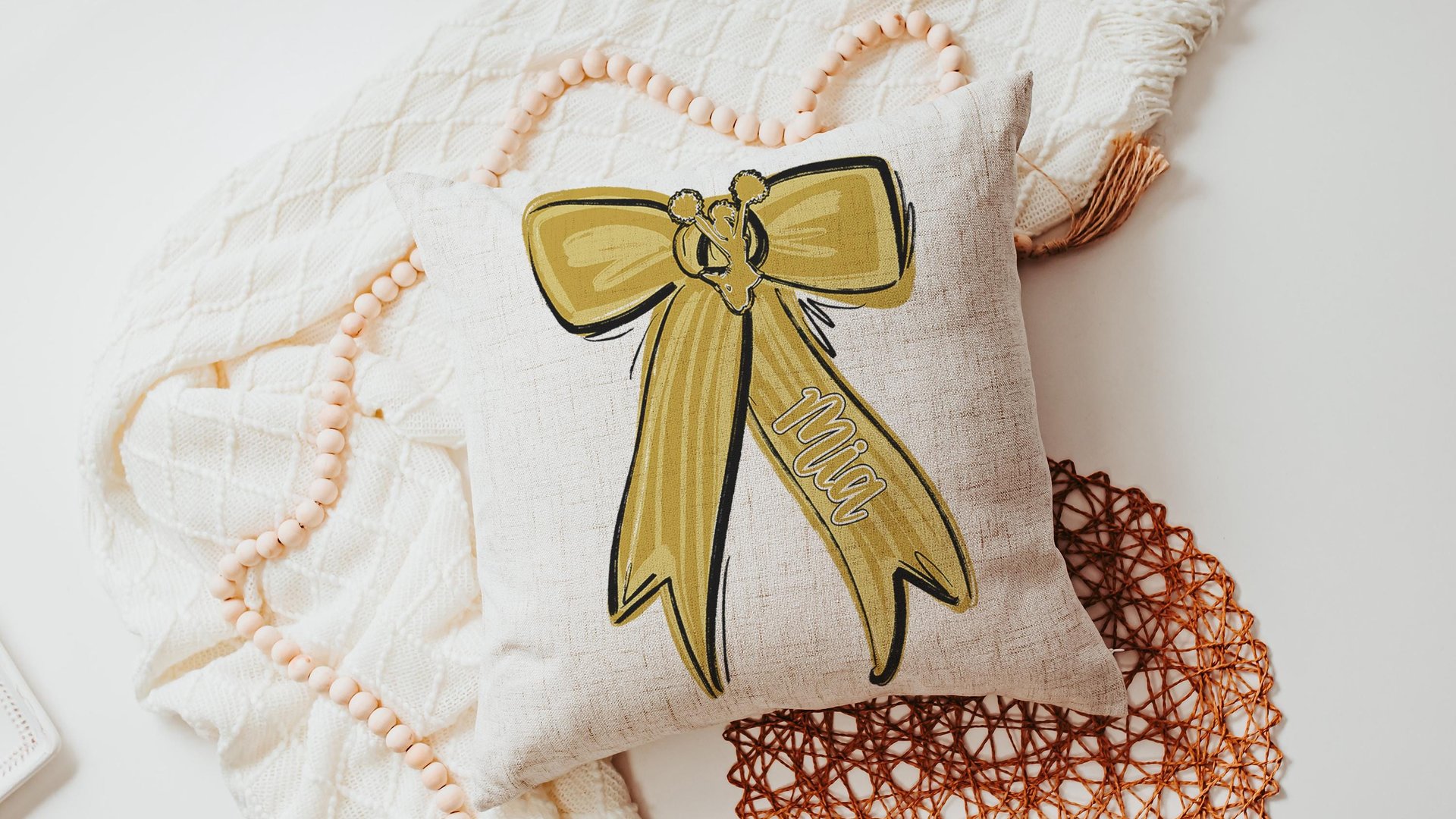 Personalized carolina blue cheer name throw pillow cover 18x18, 2026 senior night cheer gifts for teenage girls, cheer Mothers day gifts for