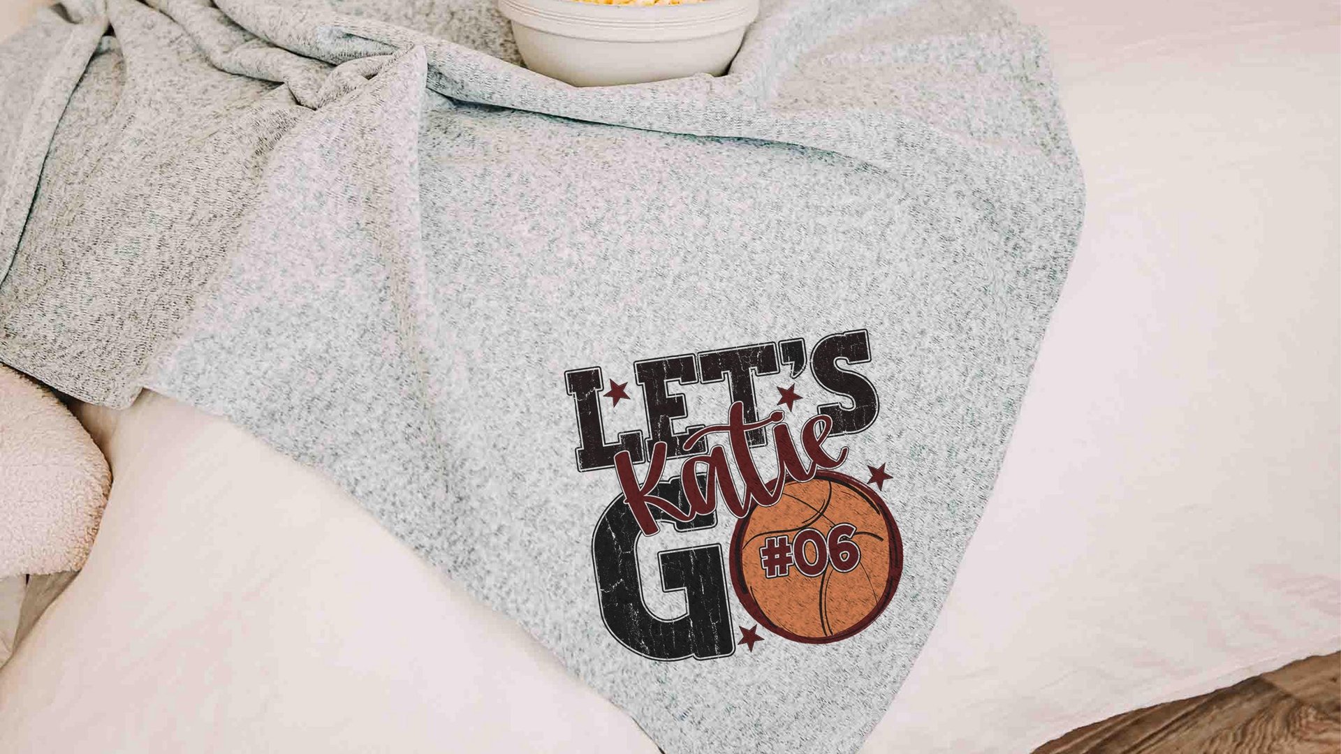 personalized team number basketball blanket with name, 2026 high school graduation gifts for girls, 2026 senior night basketball gifts for