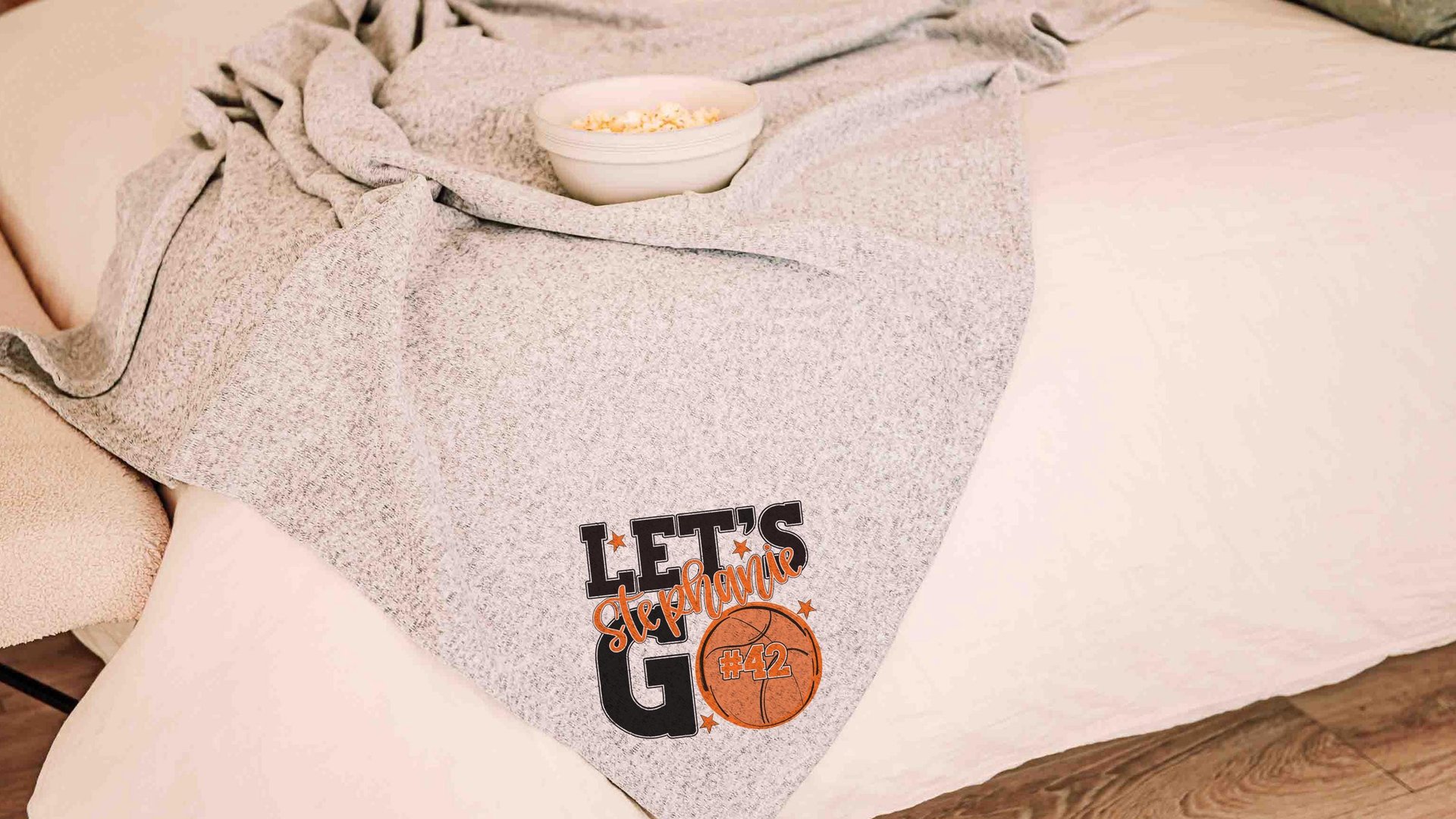 personalized team number basketball blanket with name, 2026 high school graduation gifts for girls, 2026 senior night basketball gifts for