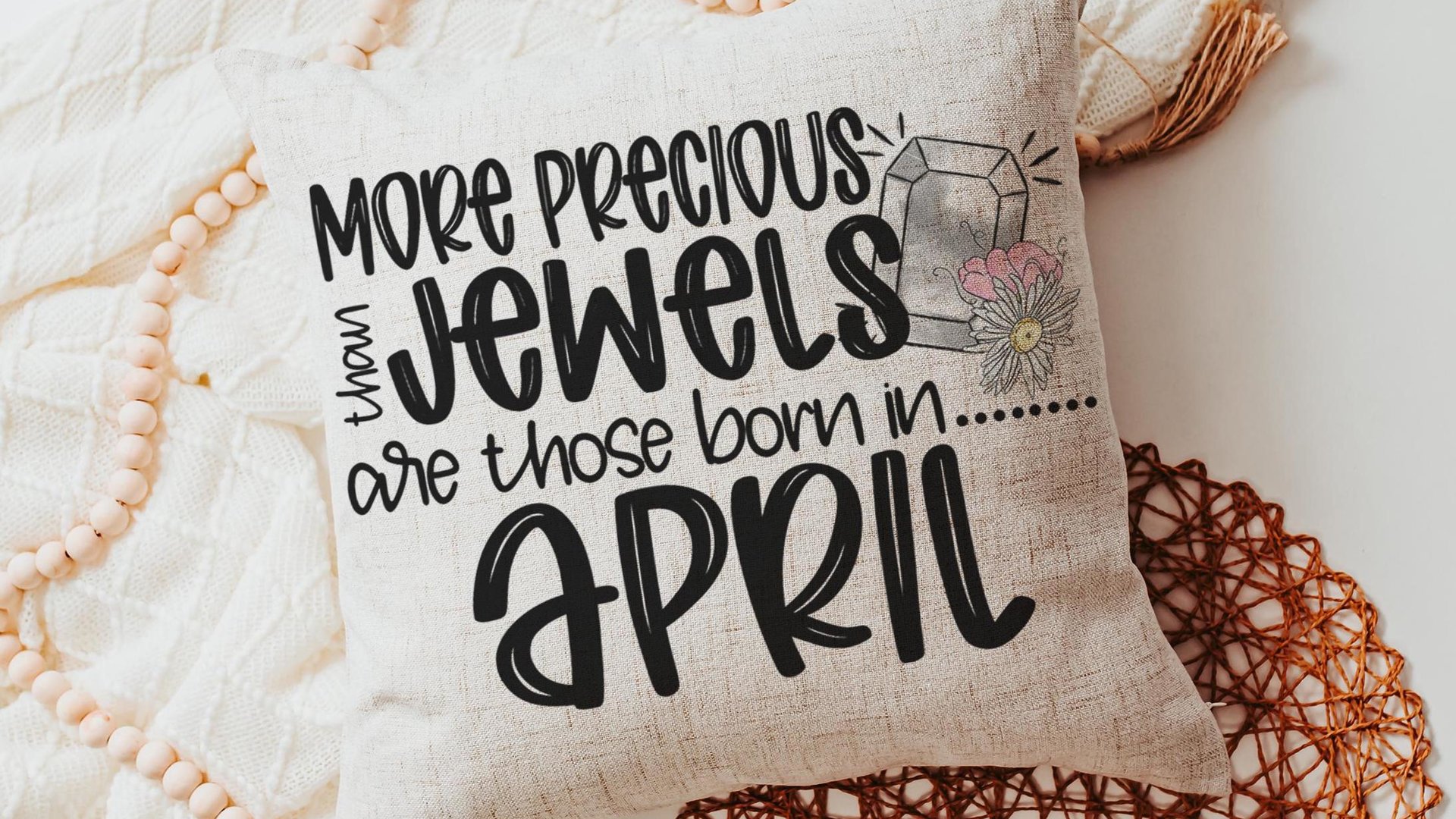more precious than jewels Christian throw pillows for women, April gifts for daughter, Proverbs 3:15 hand towel, April birthday gift for her