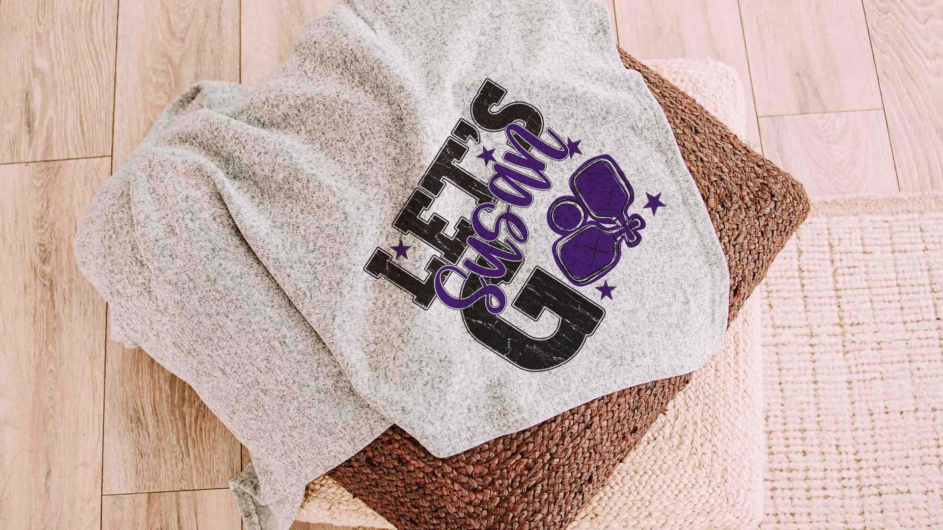 personalized pickleball blanket with name, cute pickleball gifts for women, pickleball tournament gifts, carolina blue throw blanket 50 x 60