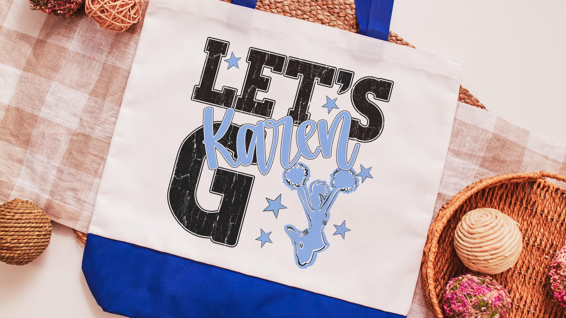 personalized cheerleading tote bag for girls, cheer wristlet with name, high school graduation gifts for daughter, 2026 cheer senior gifts