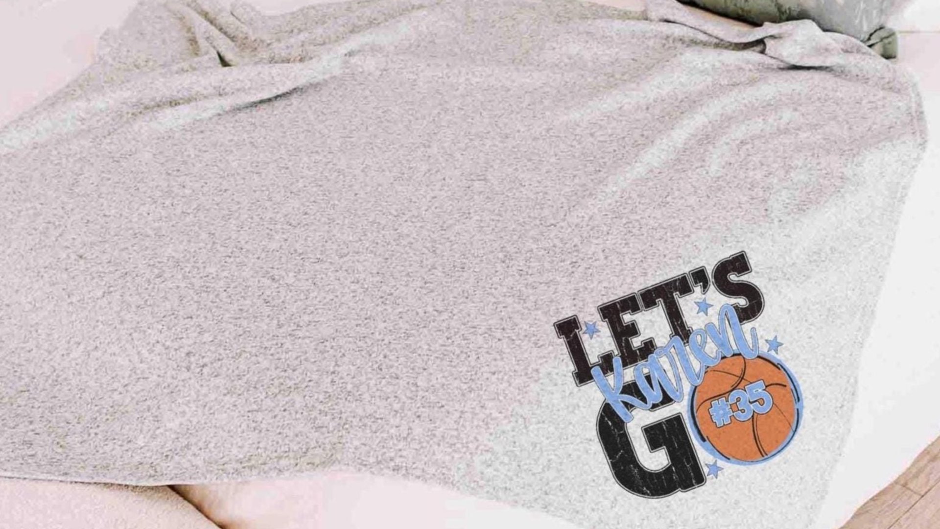 personalized team number basketball blanket with name, 2026 high school graduation gifts for girls, 2026 senior night basketball gifts for