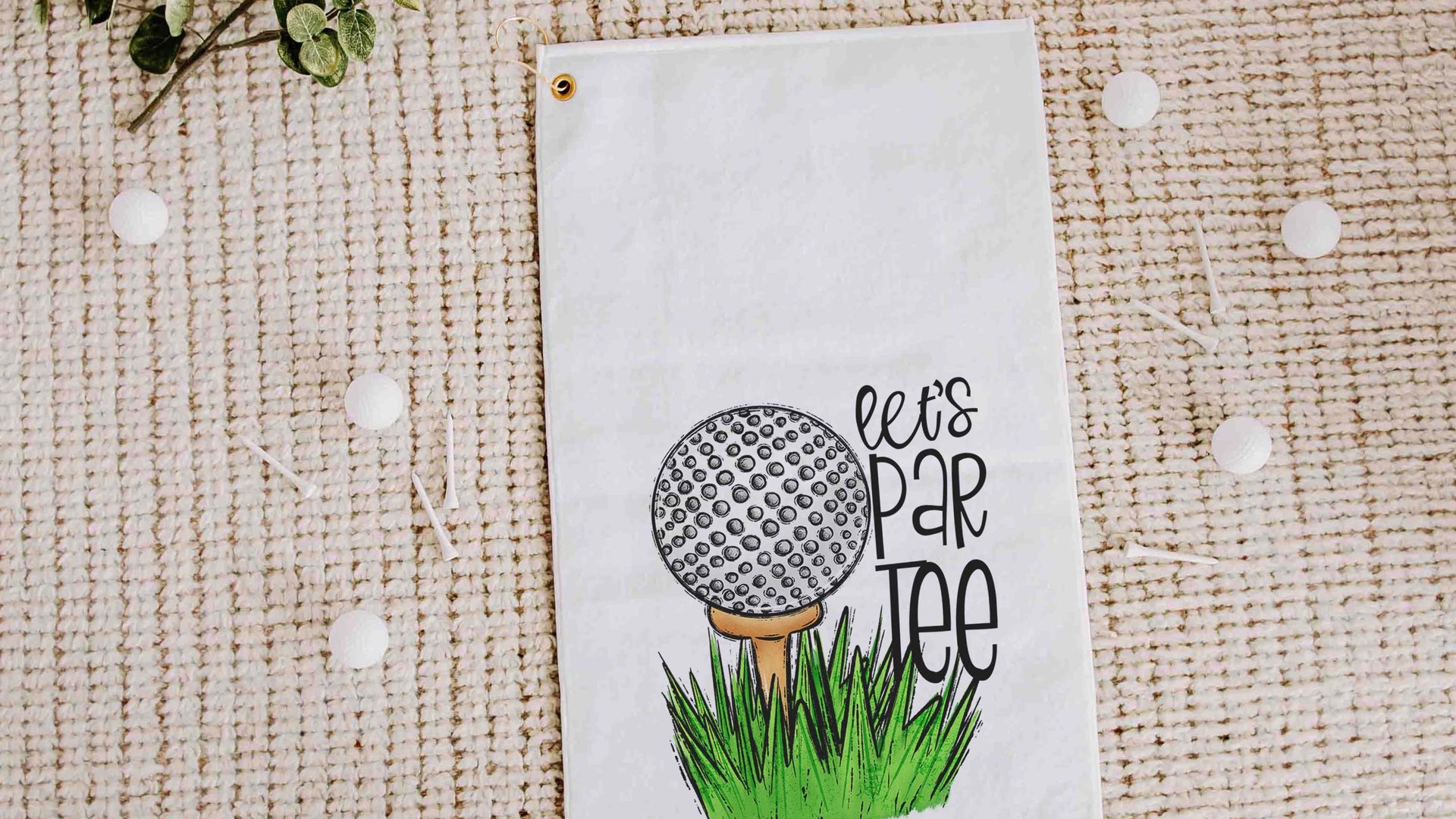 life is full of important choices golf towel with grommet, funny golf bag towel for women, cute golf gifts for her, ball towel, lady golfer