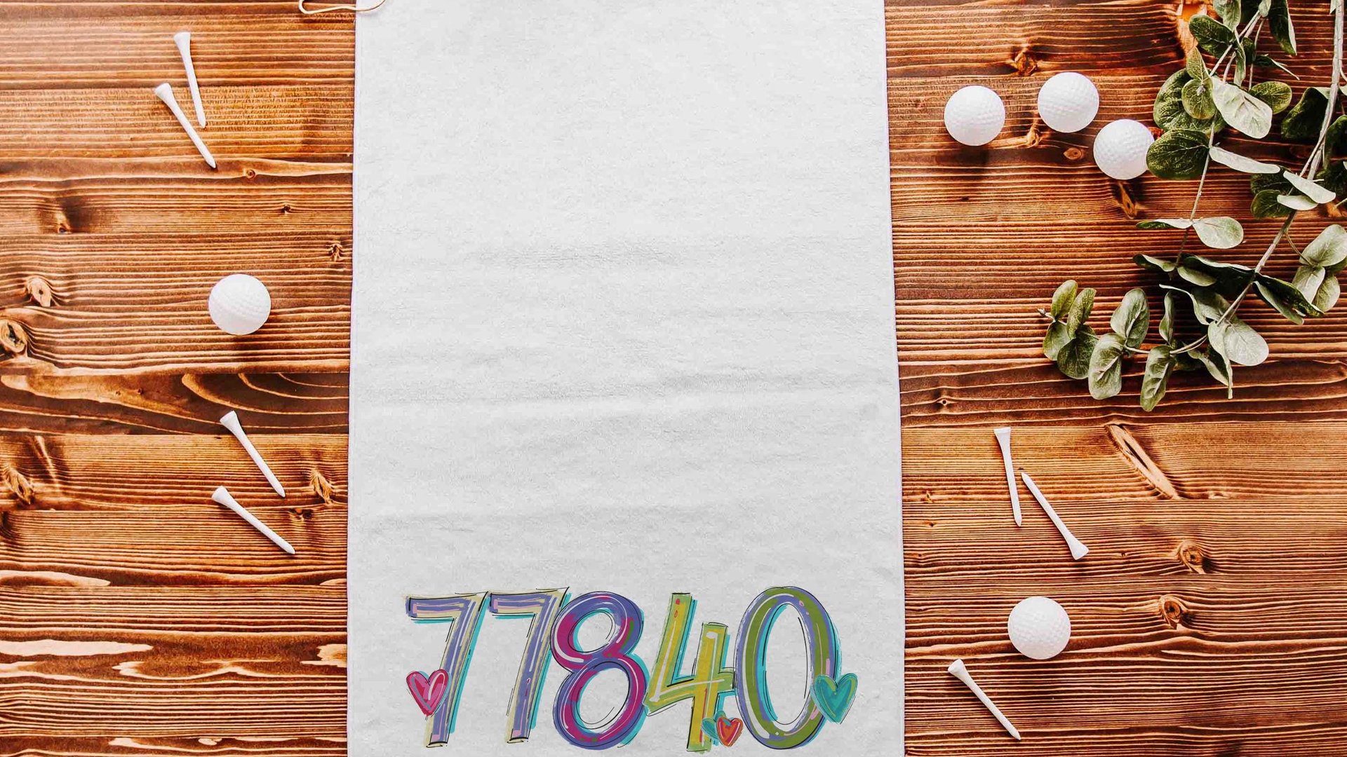 personalized golf towel with grommet, custom zip code towels golf accessories, golfing gifts for women, cute golf retirement gifts for her