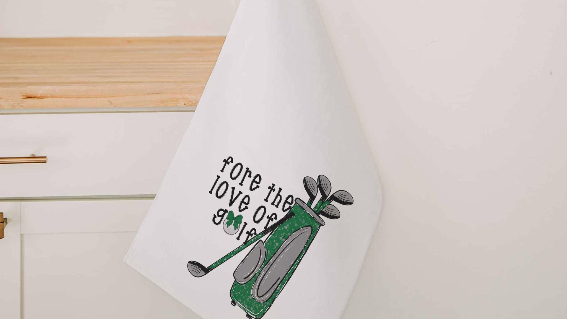 for the love of golf towel with grommet, golf mom Christmas gifts for golfers, golf bag accessories for women, golf coquette golf gifts