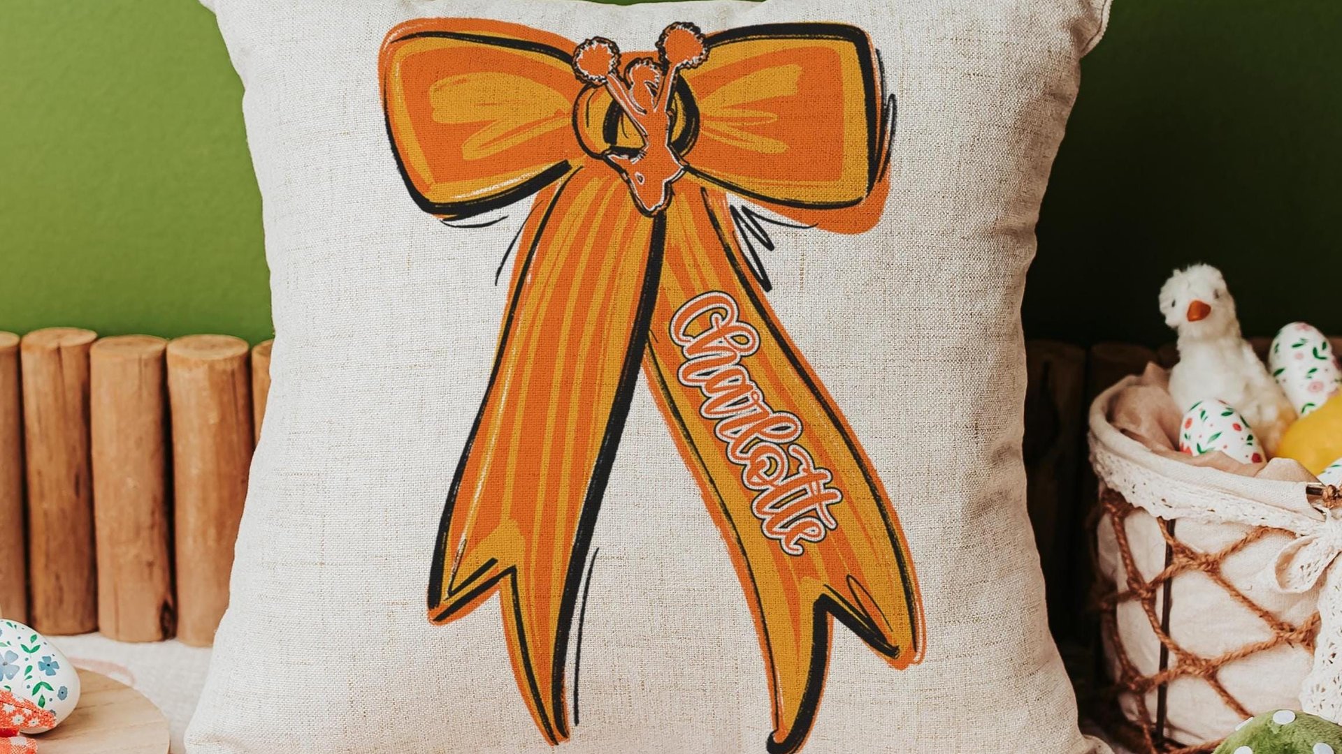 Personalized carolina blue cheer name throw pillow cover 18x18, 2026 senior night cheer gifts for teenage girls, cheer Mothers day gifts for