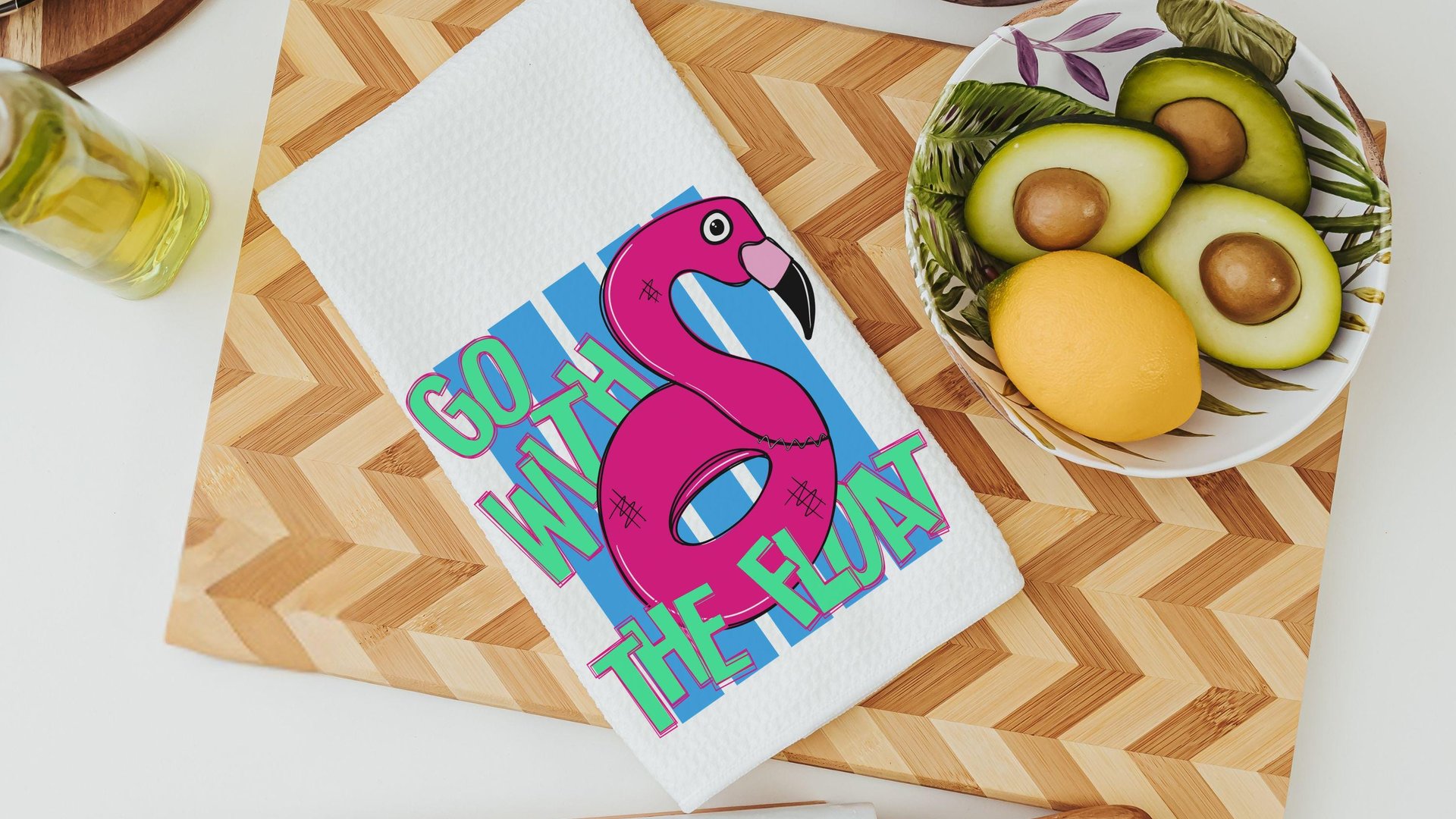Go with the float funny hand towels, oh snap alligator bathroom decor, find your porpoise inspirational kitchen towels for summer, gifts