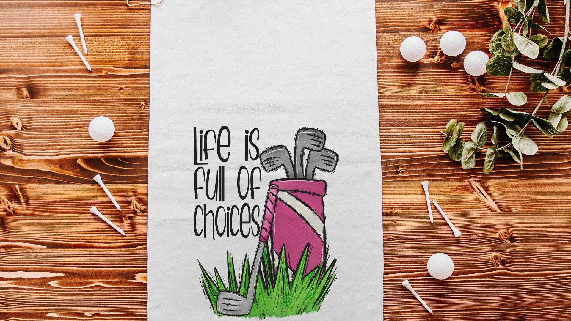 funny golf towel with grommet, golf now wine later golf bag towel for women, cute golf gifts for her, wine gifts for friends, ball towel