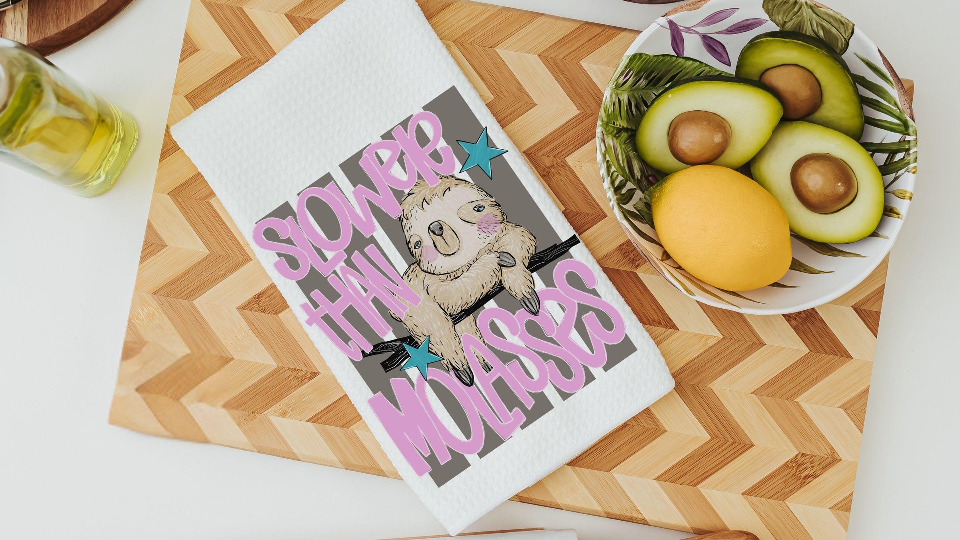 Slow as molasses sloth hand towels, moove over heifer farmhouse bathroom decor, winner winner funny chicken kitchen towels for summer, gifts