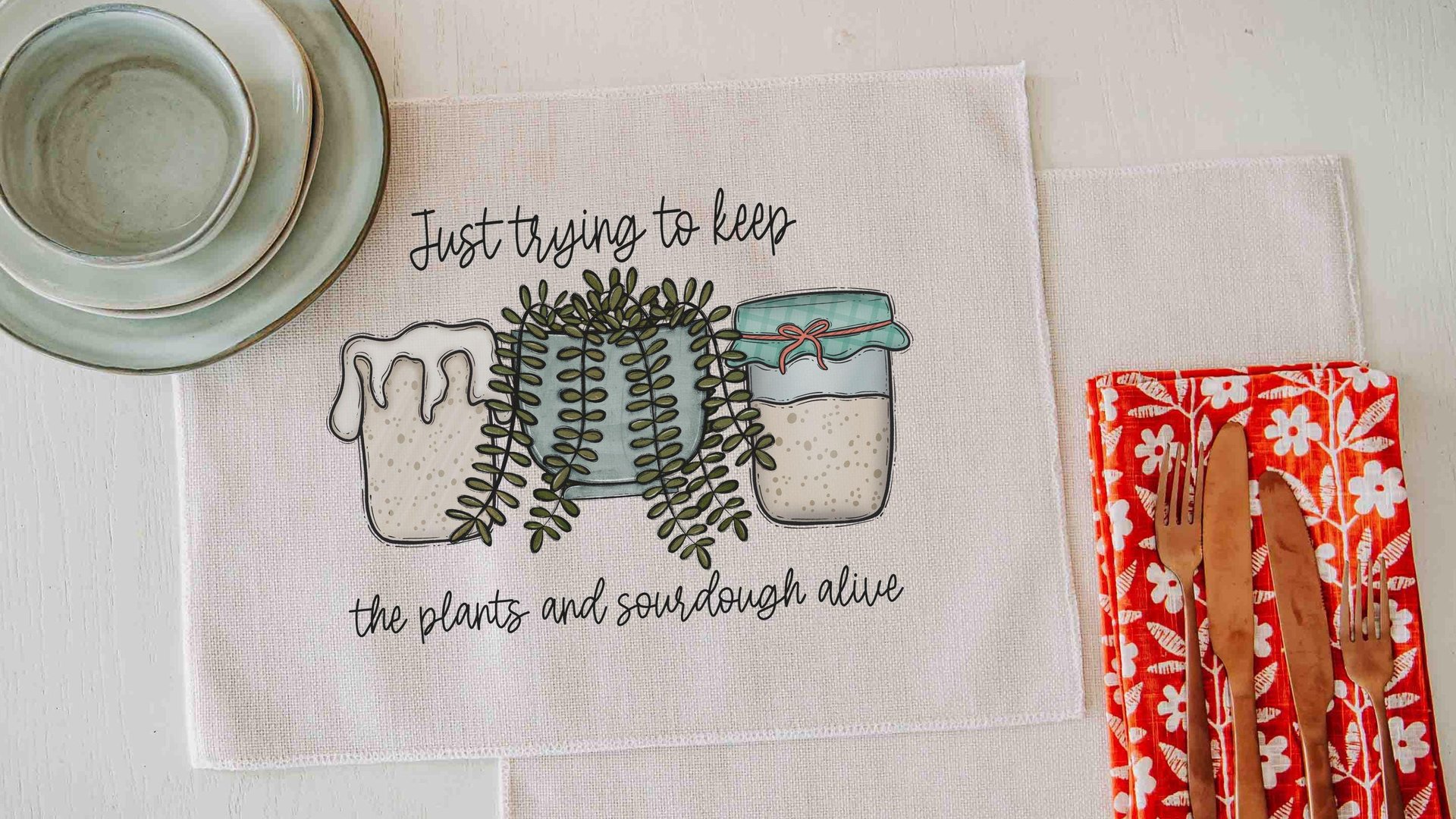 Sourdough table runner 