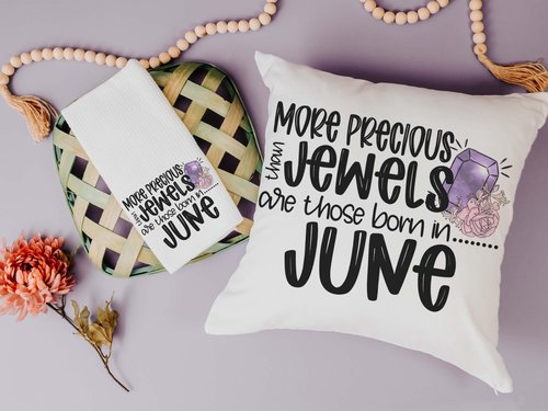 CapableByDesign more precious than jewels throw pillows and towels