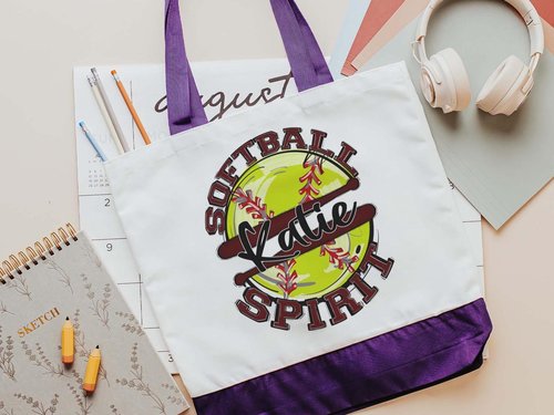 Personalized Maroon Softball Wristlet with Name