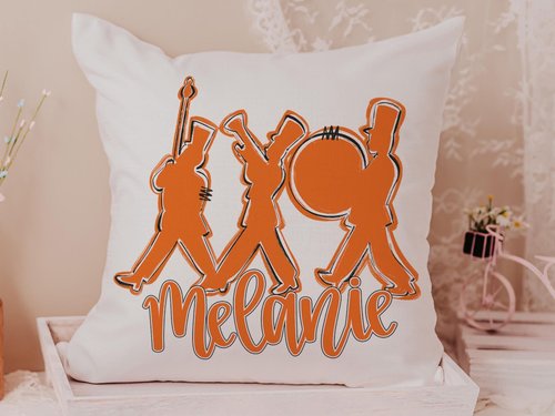 CapableByDesign personalized band throw pillow