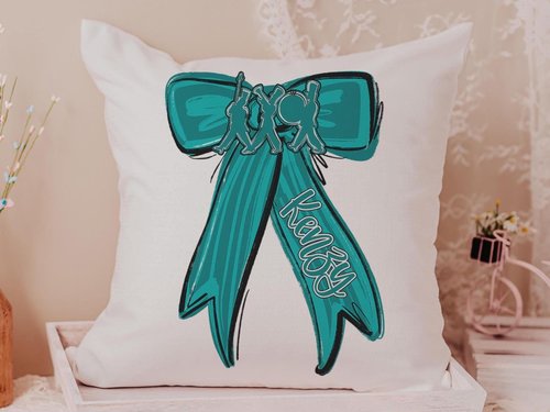 CapableByDesign personalized with a name, marching band throw pillow