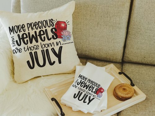 CapableByDesign more precious than jewels throw pillows and towels