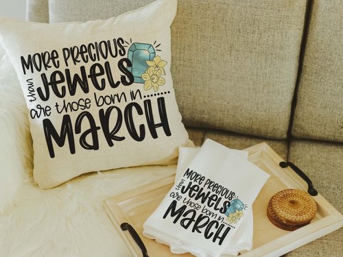 CapableByDesign more precious than jewels throw pillows and towels