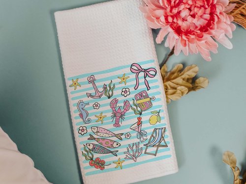 CapableByDesign sardine coquette and summer accessories towels