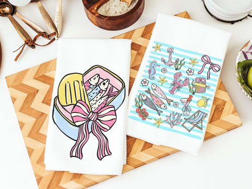 CapableByDesign sardine coquette and summer accessories towels