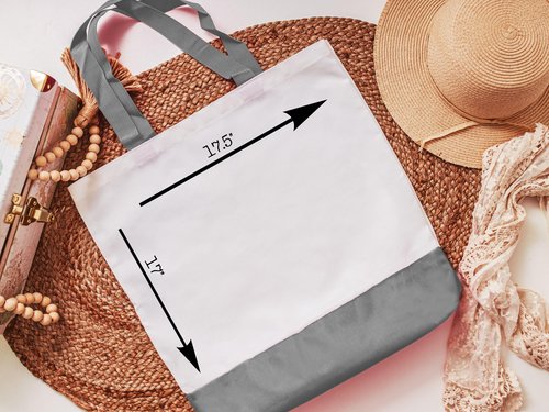 CapableByDesign personalized watercolor apple coquette tote bag