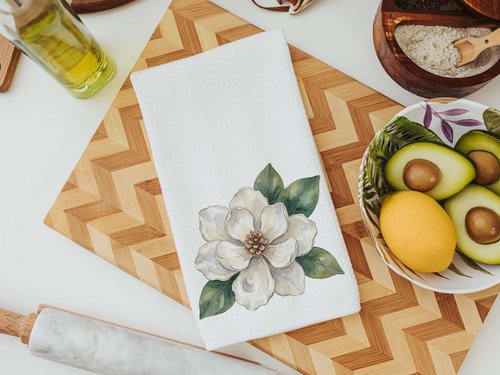 CapableByDesign oyster shell magnolia throw pillows and matching towels