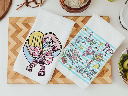 CapableByDesign sardine coquette and summer accessories towels