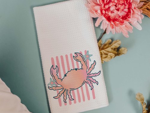 CapableByDesign don't be crabby and crab towels