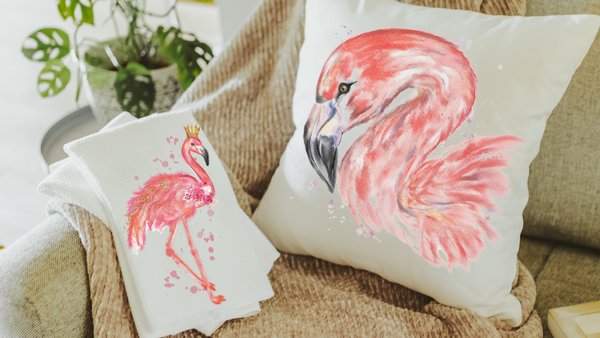 queen flamingo kitchen towel pink flamingo throw pillows for couch, lanai decor, coastal decor beach house gifts, cute gifts for best friend