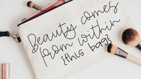 makeup bag for women, cosmetic bag for purse, bridal party gifts for wedding day gifts for bridesmaids, getting ready gifts for wedding