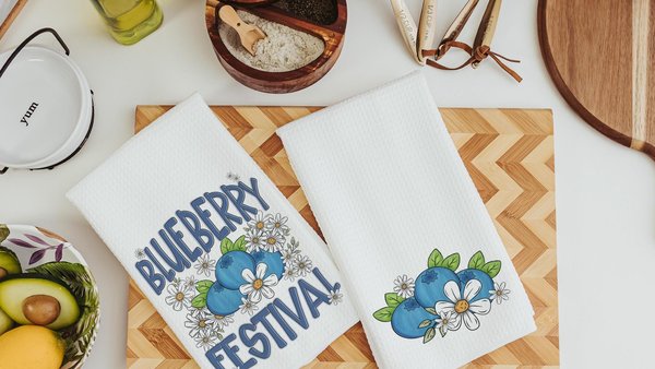 blueberry festival blueberry kitchen towel for summer hand towels for bathroom, Maine blueberries fruit kitchen decor, Florida blueberry