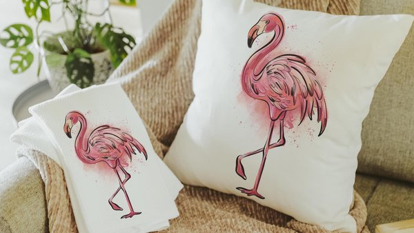 cute flamingo throw pillows for couch pink flamingo hand towels for bathroom beach Christmas gifts for best friend, beach house coastal