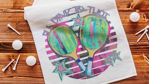 I'll dink to that pickleball towels for women, cute pickleball gifts for players, funny pickleball accessories, pickleball tournament gifts