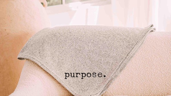 custom word of the year purpose snuggle blanket 50x60 inches, cozy gifts for friend, mantra quote throw blankets for bed, motivational gifts