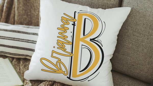 personalized name throw pillow cute pillows for girls, yellow dorm decor for college girls, 2026 high school graduation gifts for her, teen