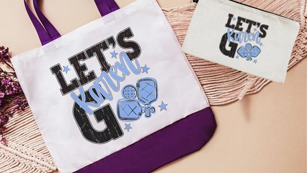 Personalized pickleball tote bag for women, lady pickleball gift wristlet with zipper, pickleball gifts for her, lady pickleball tournament