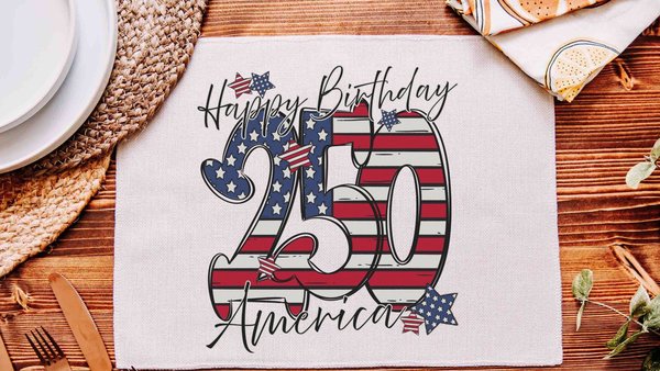 Happy birthday America placemats