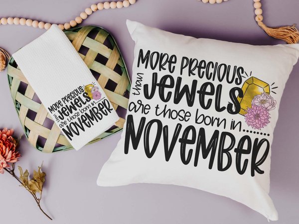 CapableByDesign more precious than jewels throw pillows and towels
