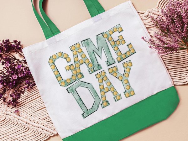 CapableByDesign game day tote bag